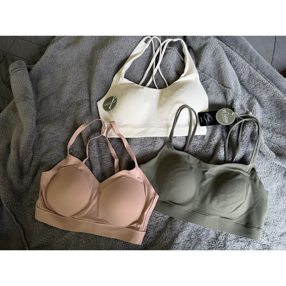 New Floatley Sports Bra Lot NEW Activewear Size S Wireless Padded Women